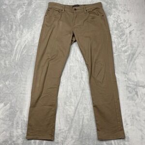 Lucky Brand Chino Pants Men 31/30 Brown 110 Slim Fit Skinny Leg Comfort Low Rise